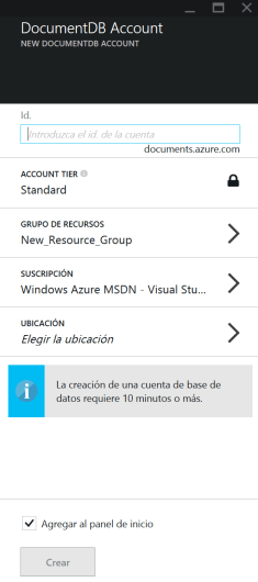 Nueva DocumentDB