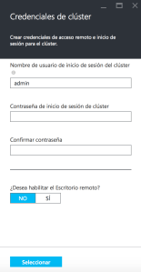 Credenciales de clúster