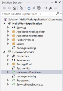 Service Fabric Solution Files